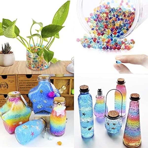 plant watering beads Large Colorful Gel Soil Mud Bead Jelly Balls for Home Vase Decoration, Vase Filler - Image 3