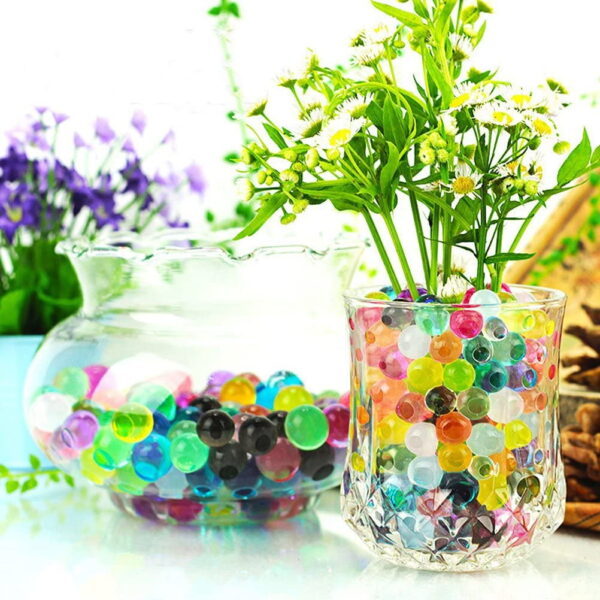 Jelly Water Gel Beads， Rainbow Mix ,Non Toxic Water Beads for Vase Filler,Plant,Wedding and Home Decoration - Image 2