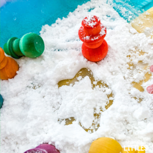 sensory play fillers snow