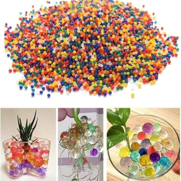 Jelly Water Gel Beads， Rainbow Mix ,Non Toxic Water Beads for Vase Filler,Plant,Wedding and Home Decoration - Image 3